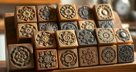 vintage wood butter stamp collection