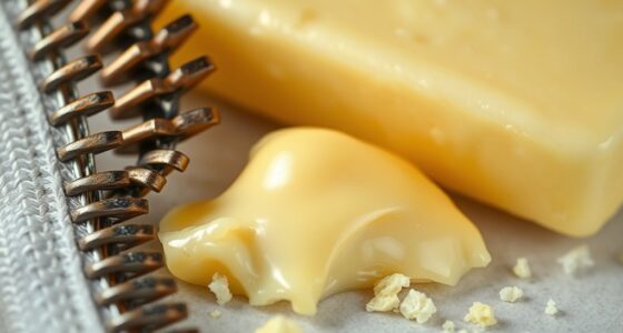 butter as zipper lubricant