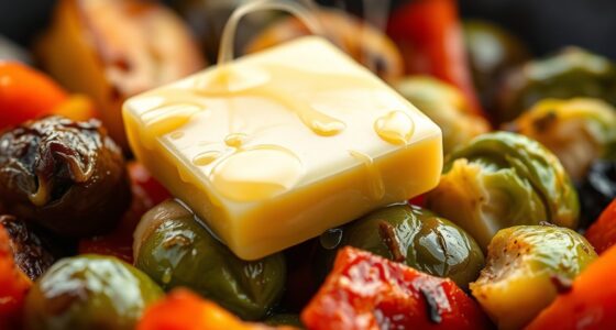 butter browns vegetables evenly