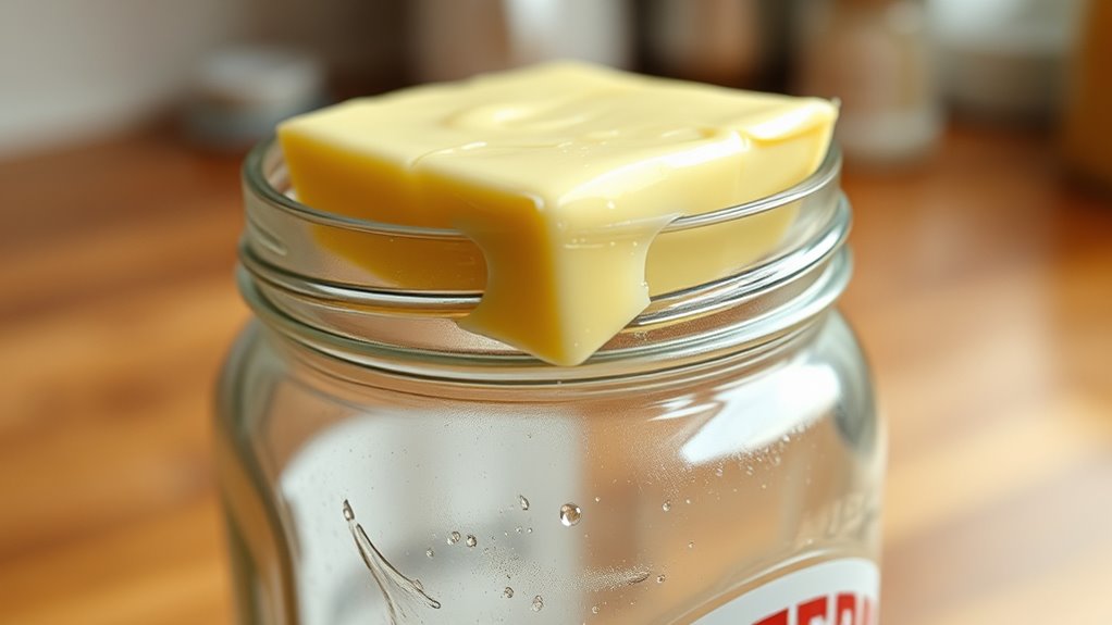 butter dissolves sticky residue