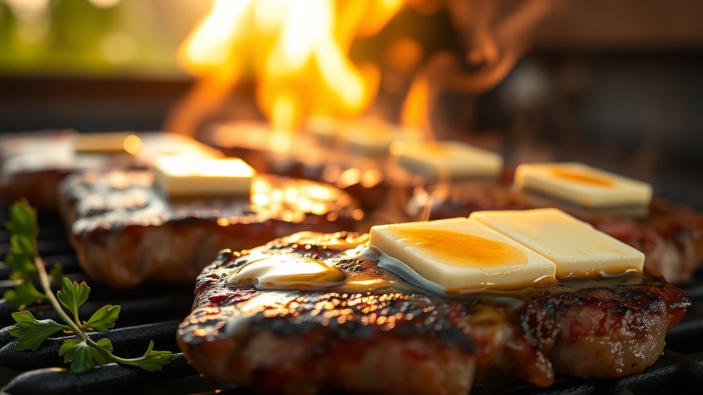 butter enhances grilled flavor