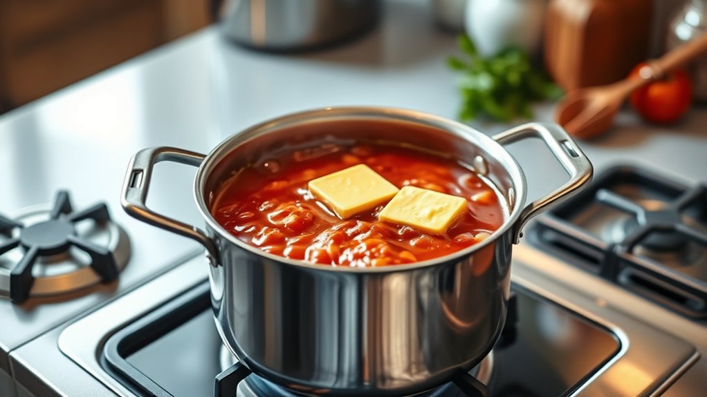 butter prevents boil overs safely
