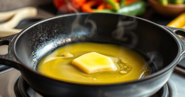 butter prevents cast iron sticking