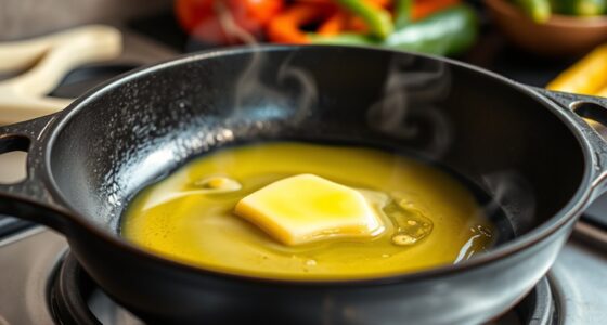 butter prevents cast iron sticking