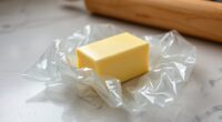 butter prevents plastic cling