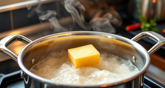 butter prevents pot overflow