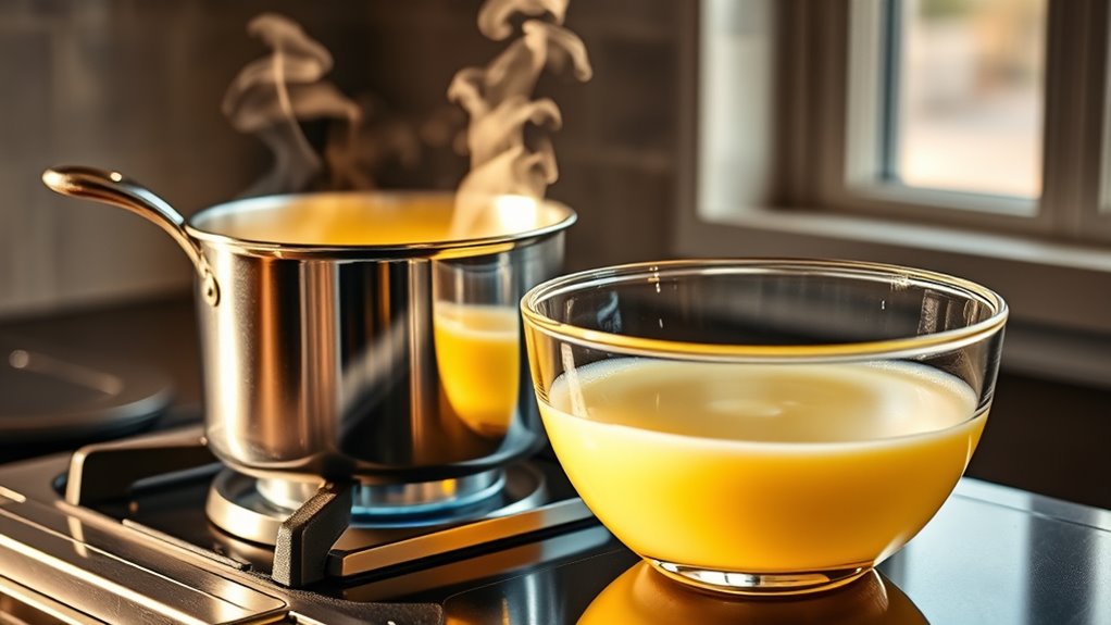 clarify butter on stovetop