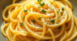 creamy pasta butter emulsion