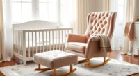 elegant comfortable nursery chairs