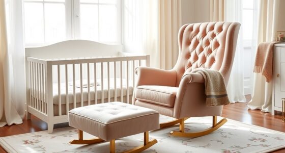 elegant comfortable nursery chairs