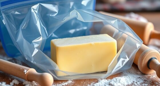 freeze butter for flaky pastry