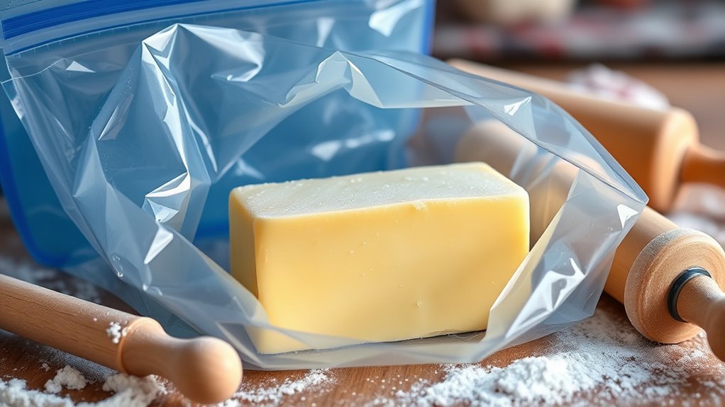 freeze butter for flaky pastry