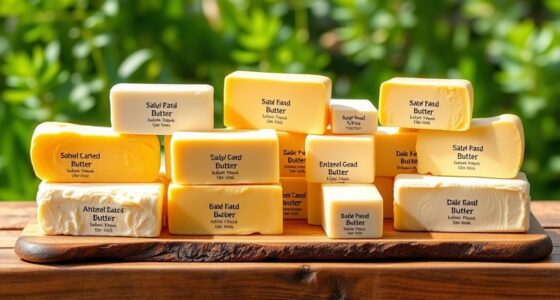 global butter fat percentages