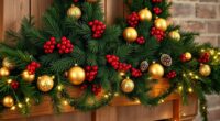 holiday wreath and garland sets