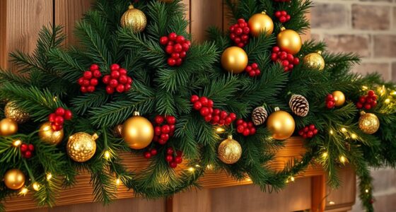 holiday wreath and garland sets
