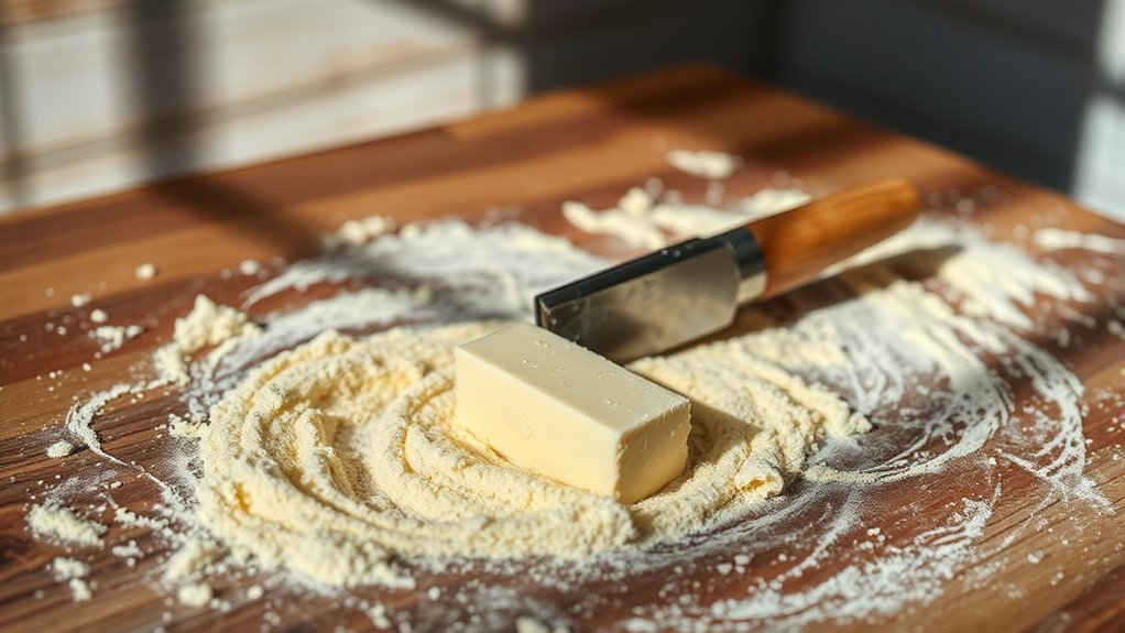 keep butter cold and evenly distributed