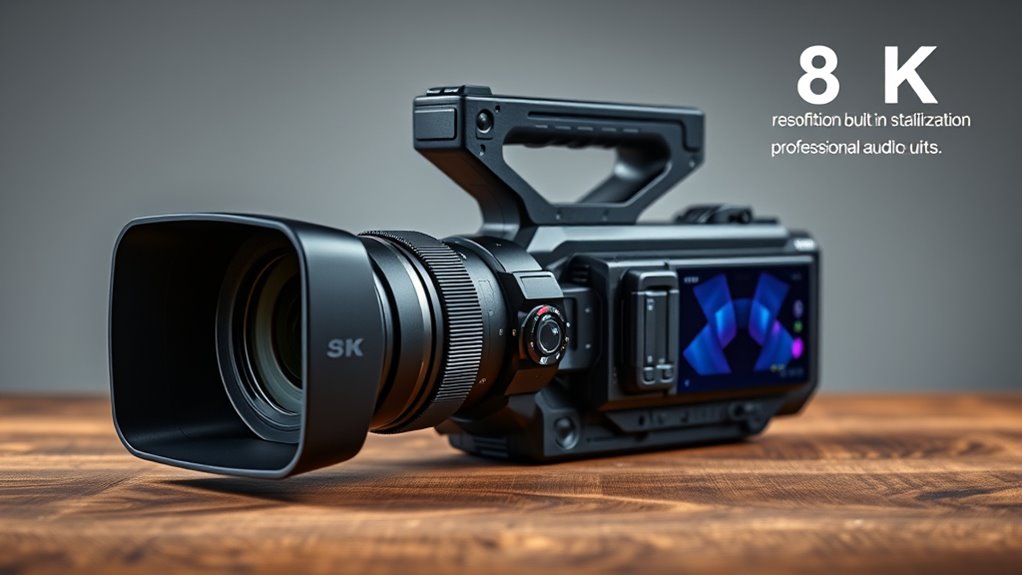 key professional camcorder features