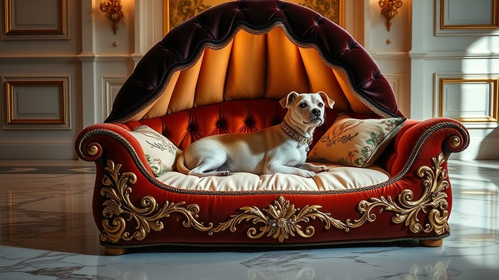 luxury dog beds selection