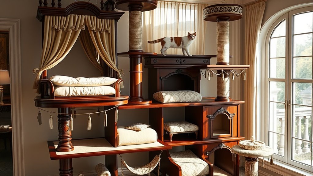 luxury feline play structures