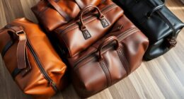 luxury leather weekend bags