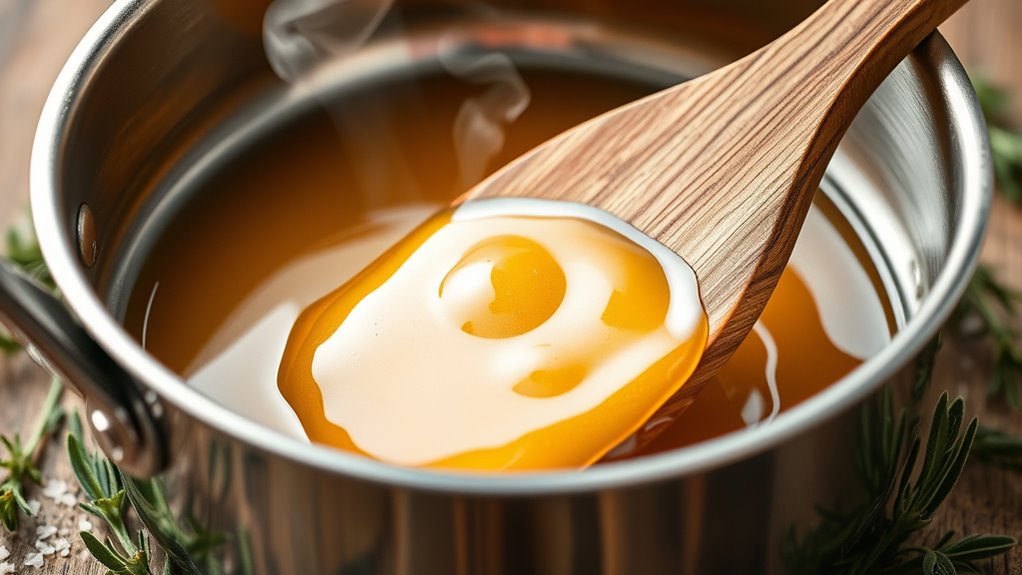 monitor butter caramelization closely