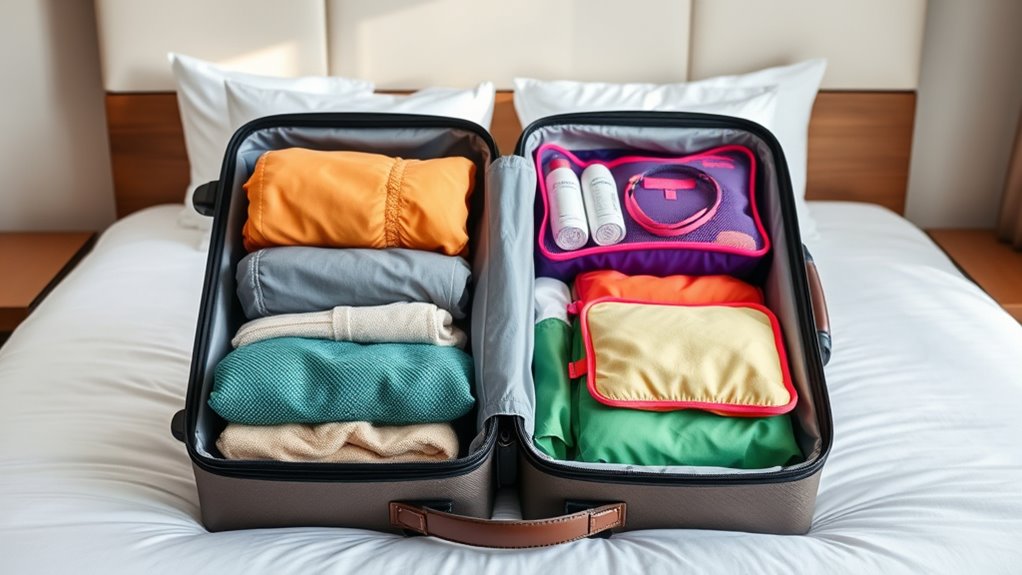 packing cubes for organization