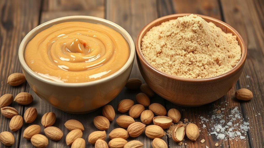 peanut flour vs butter