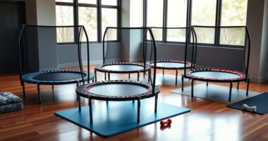 premium fitness trampoline sets