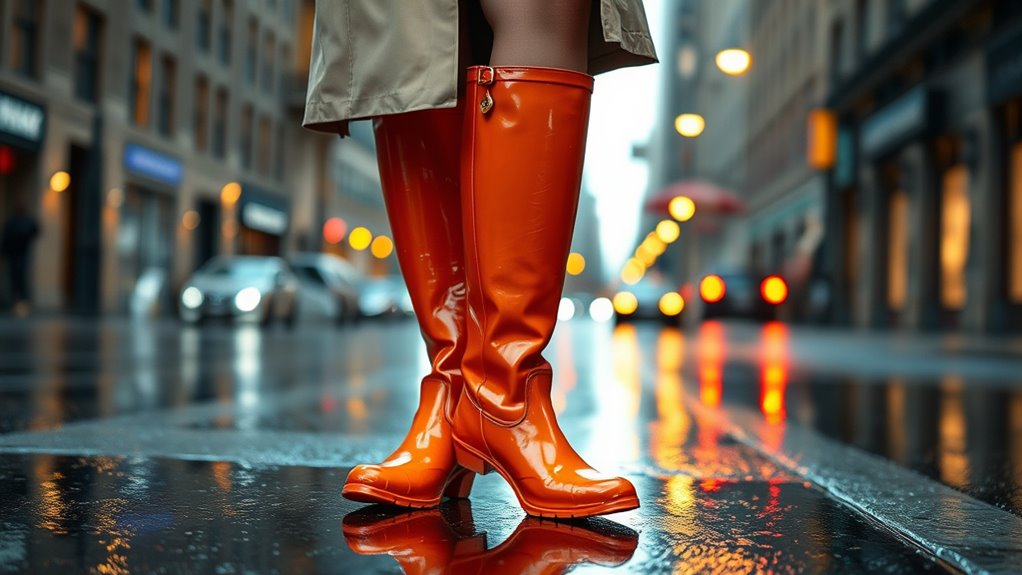 stylish durable rain boots
