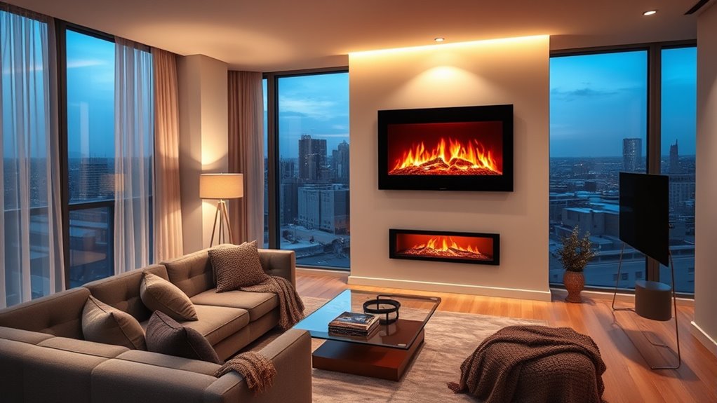top ventless electric fireplaces