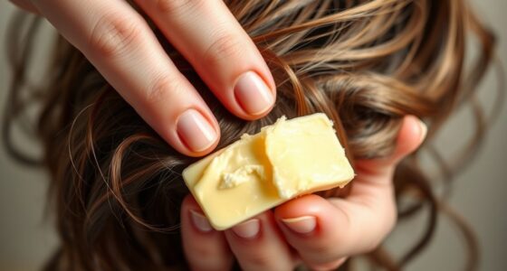 use butter to remove gum