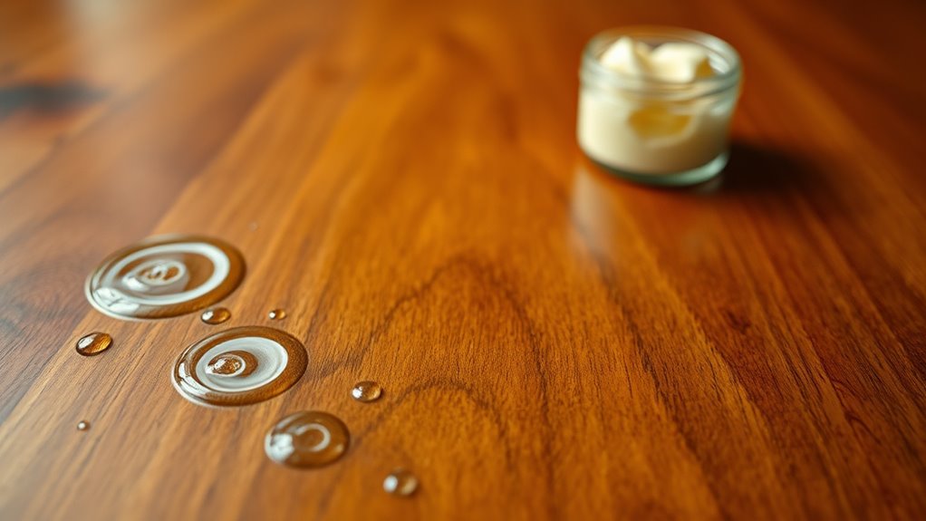 using butter on water rings