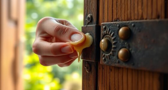 using butter to silence hinges