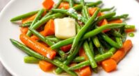 vegetables glazed with butter
