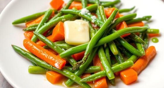 vegetables glazed with butter