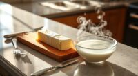 warm butter gradually safely