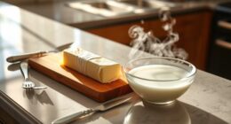 warm butter gradually safely