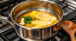 whisk butter into sauce