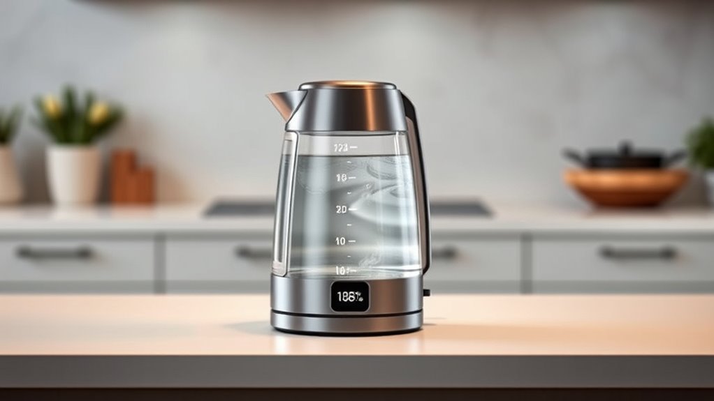 electric kettle temperature features