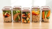 top glass meal storage