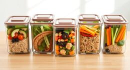 top glass meal storage