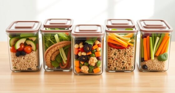 top glass meal storage