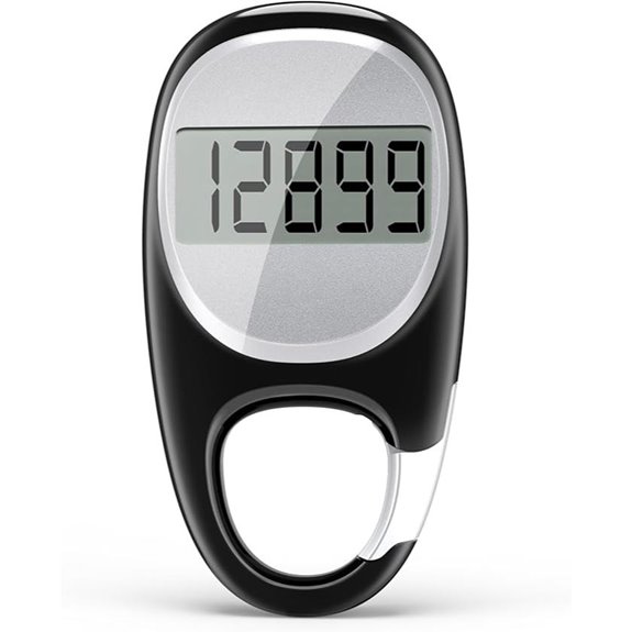 Accurate 3D Pedometer with Carabiner for Walking