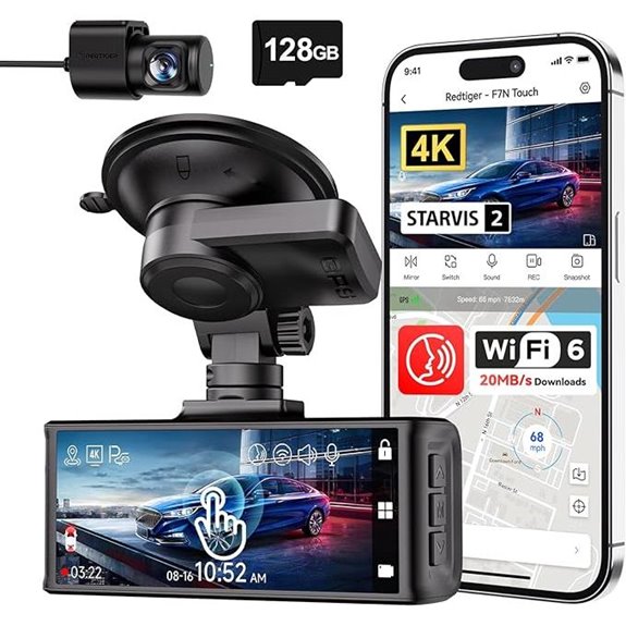 REDTIGER 4K Starvis 2 Dash Cam with WiFi