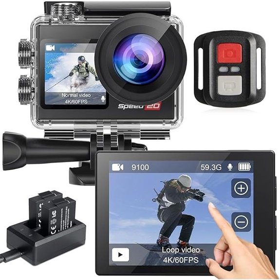 4K Action Camera with Waterproof 20MP & WiFi