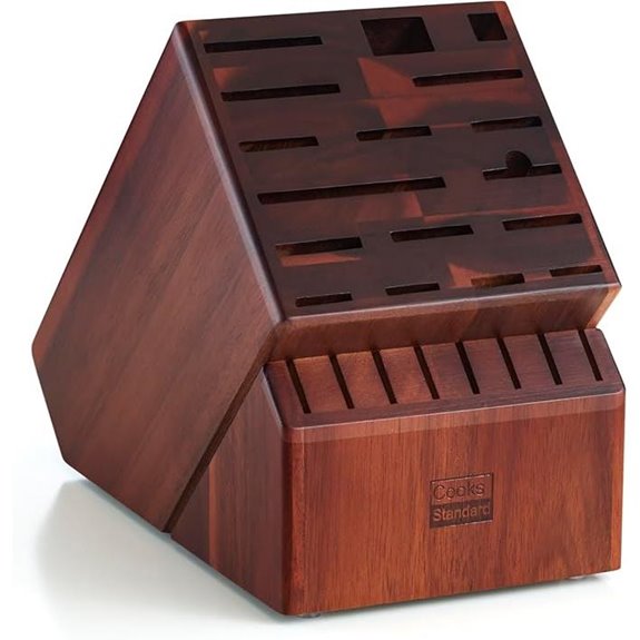 Cooks Standard Acacia Knife Block Holder (25 Slots)