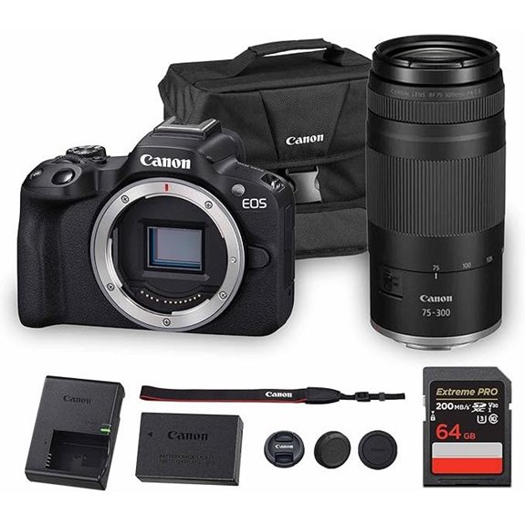 Canon EOS R50 Camera Kit with Lens and Accessories