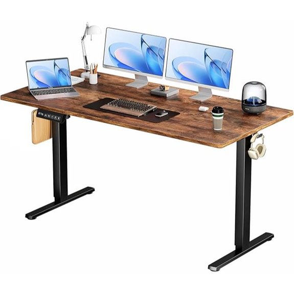 Smug Electric Standing Desk 63-Inch Ergonomic Workstation