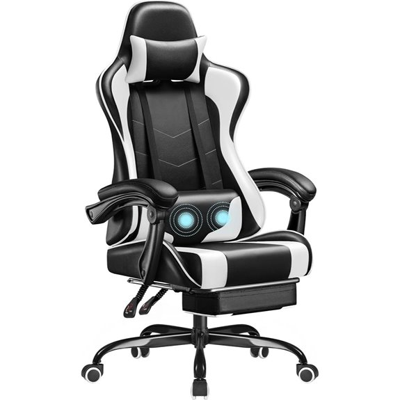 Homall Gaming Chair with Footrest and Lumbar Support