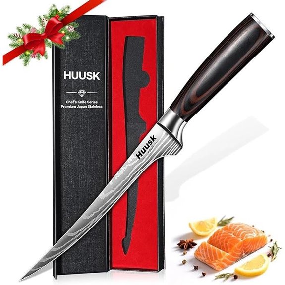 Huusk Fish Fillet Knife 7 Inch Japanese Boning Knife
